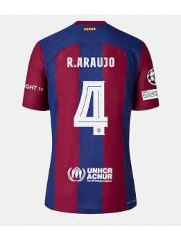 Ženski Nogometna dresi replika Barcelona Ronald Araujo #4 Domači 2023-24 Kratek rokav